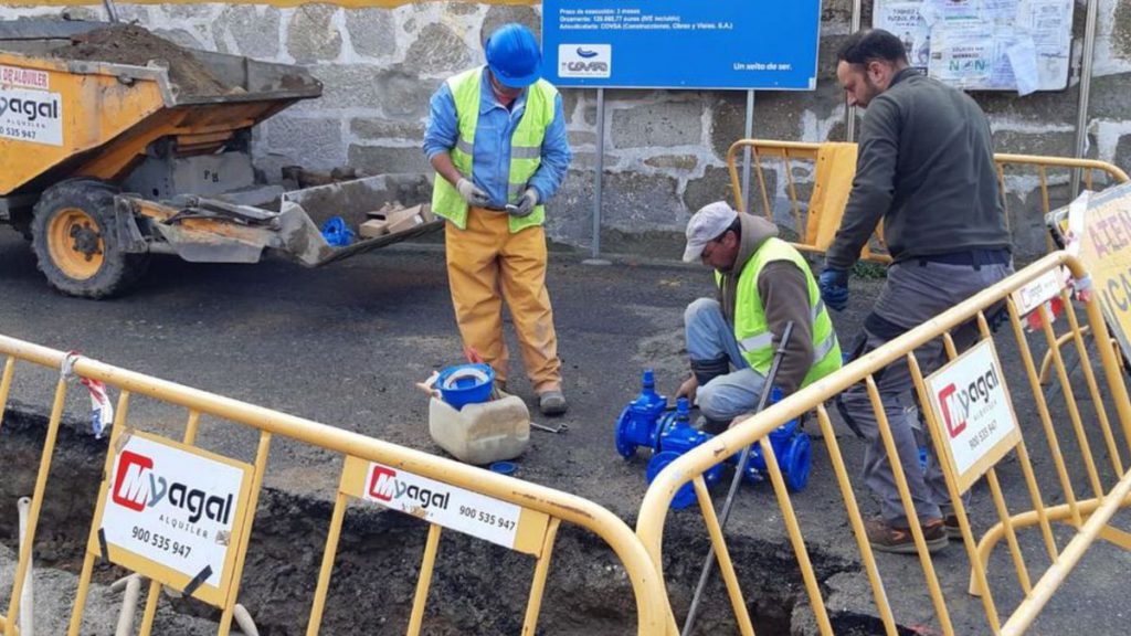 A ampliación do abastecemento de auga en Bexe. - Concello de Marín