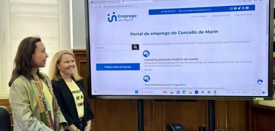 Marín estrea un buscador público de emprego para axudar á inserción laboral da cidadanía