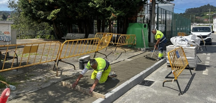 Renovación de beirarrúas e de servizos municipais na Barriada de San Pedro