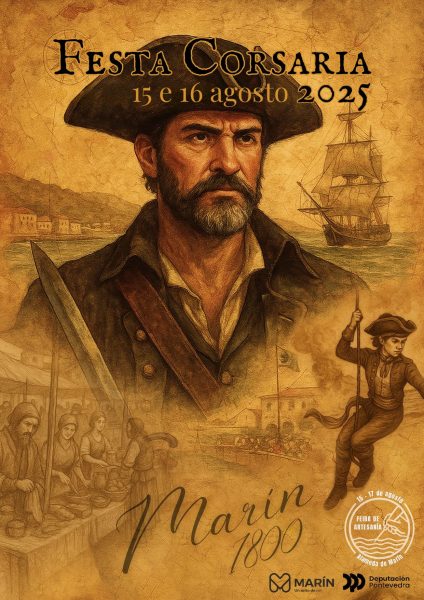 Cartel Festa Corsaria 2025 Marín