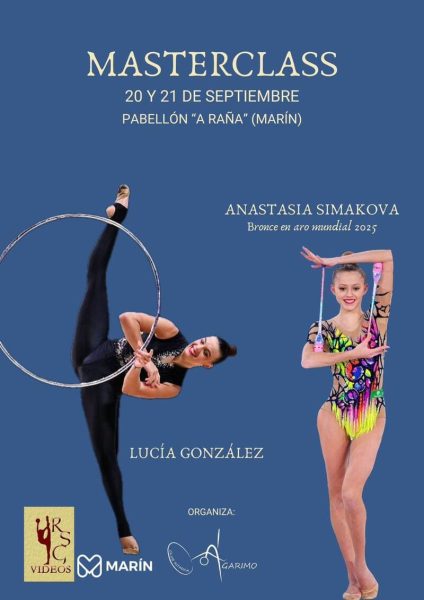 Masterclass de ximnasia con Anastasia Simakova e Liliana Lewinska
