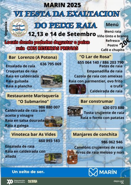 VI Festa da exaltación do peixe raia