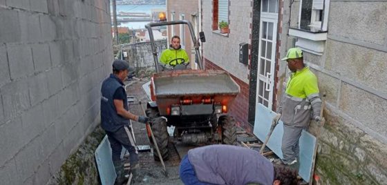 As obras en Pedreiras de Abaixo encaran a súa recta final co inicio da pavimentación
