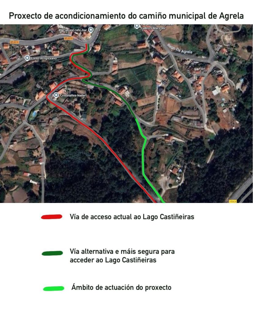 Proxecto de acondicionamento do camiño municipal de Agrela