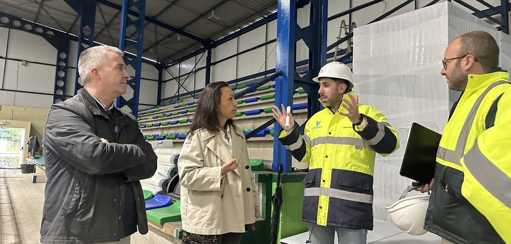 Visita de obra ao Pavillón do Sequelo, que xa avanza na súa mellora enerxética