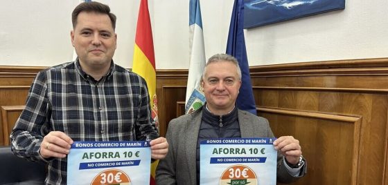 Marín activa a campaña “Bonos Comercio de Marín” para incentivar as compras no comercio local