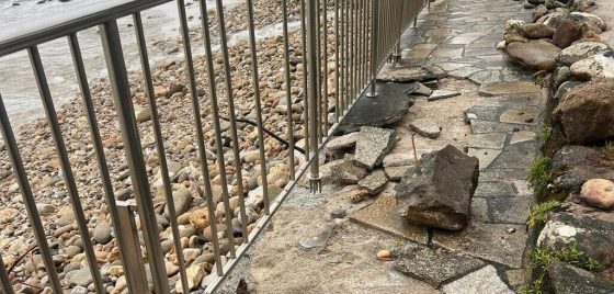 O Concello traballa no arranxo dos elementos afectados nas praias polo paso dos temporais