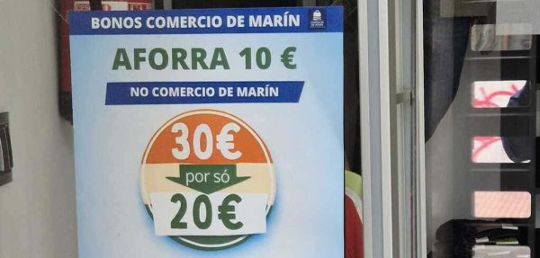Centro Comercial Aberto Estrela de Marín, facilitará a obtención dos Bonos Comercio cun stand presencial na Praza de Abastos