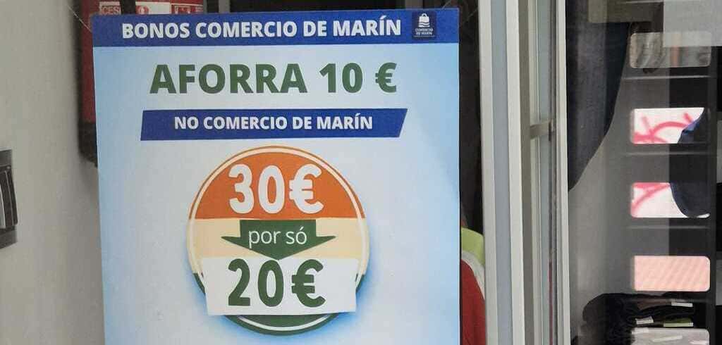 Centro Comercial Aberto Estrela de Marín, facilitará a obtención dos Bonos Comercio cun stand presencial na Praza de Abastos