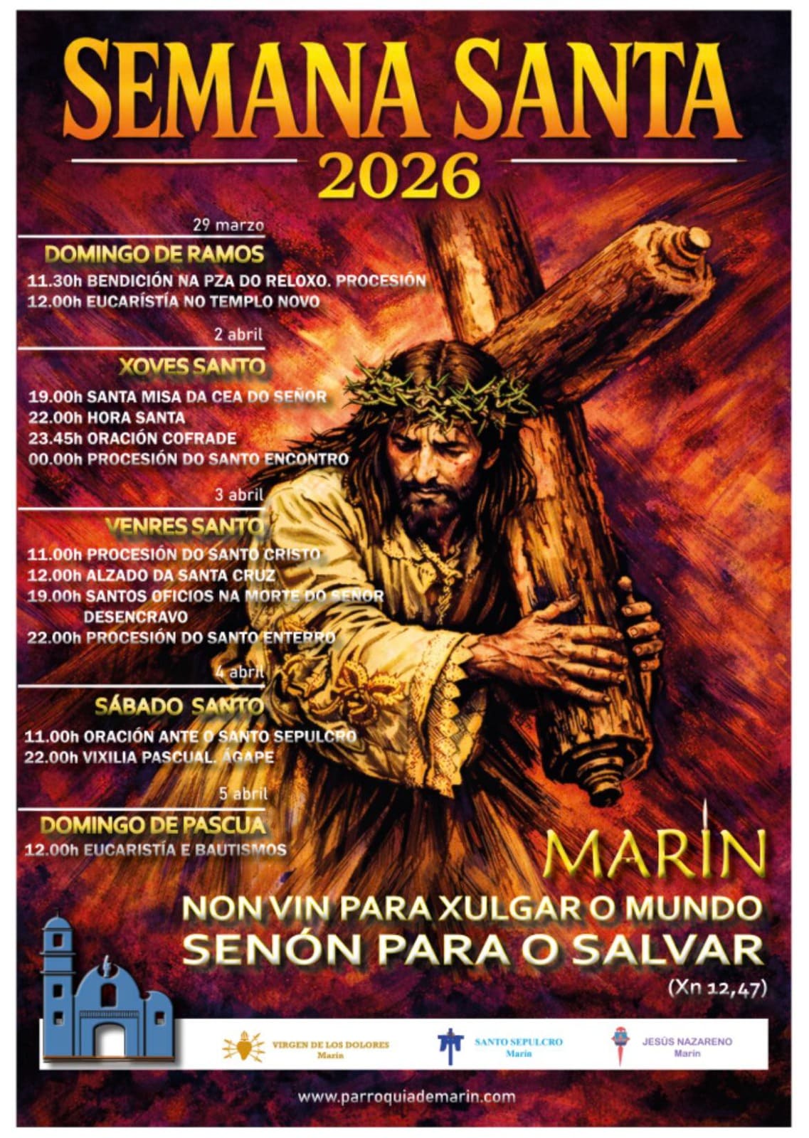 Domingo de Ramos - Bendición, procesión e eucaristía