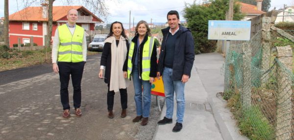 Máis de medio millón de euros para a mellora da EP-1202, onde as obras avanzan a moi bo ritmo