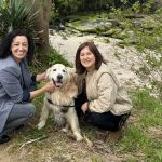 Marián Sanmartín, Cristina Acuña e Tambo na praia da Ribeira