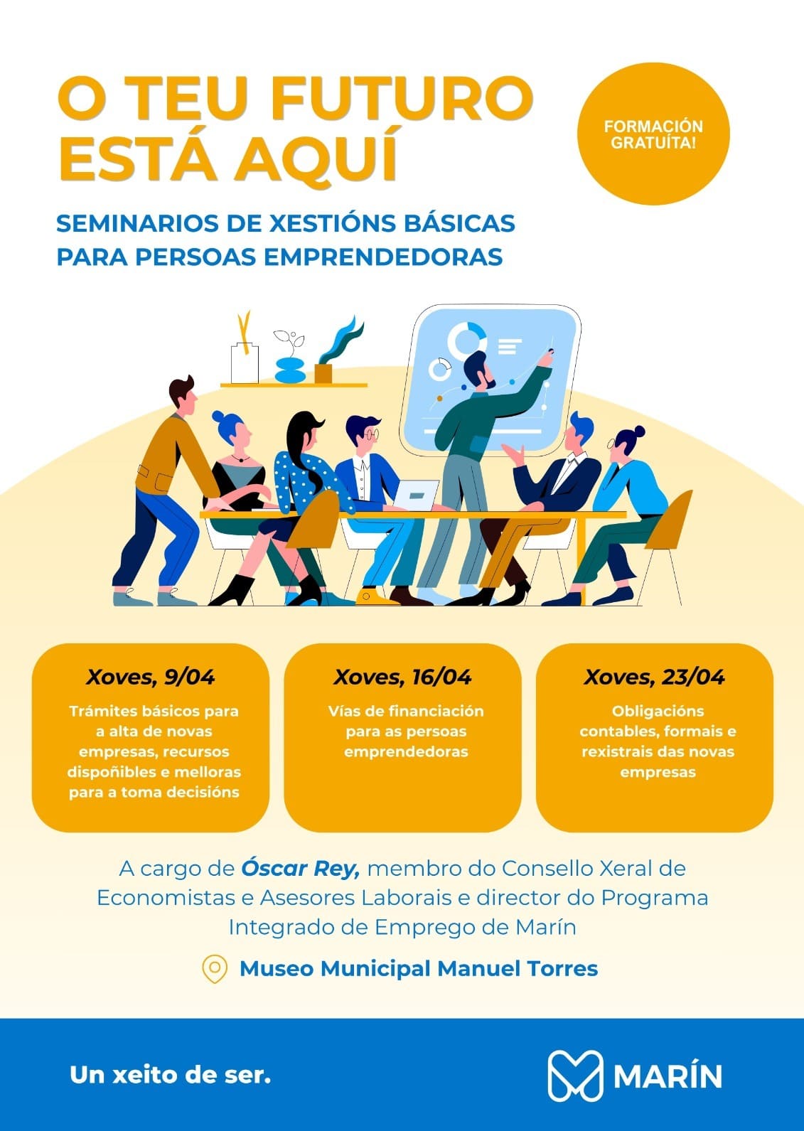 Seminarios de xestións básicas para persoas emprededoras