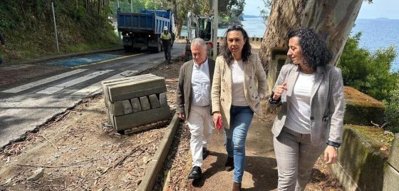 Arrancan as obras de urxencia para mellorar o Vial de Praias tras a situación xerada pola resolución do contrato con Oresa