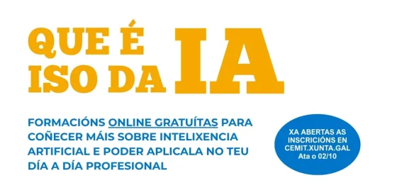Marín abre a inscrición en catro formacións en liña e gratuítas sobre intelixencia artificial e comunicación dixital