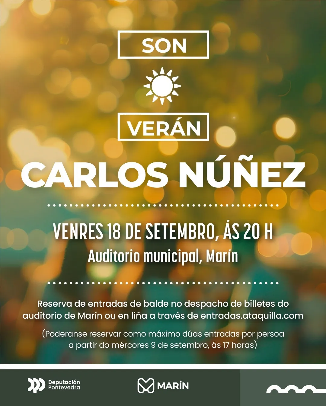 Concerto gratuíto de Carlos Núñez