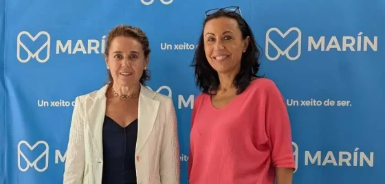 A alcaldesa de Marín reúnese co INVIED para abordar o futuro das parcelas de Virxe do Carme da súa titularidade