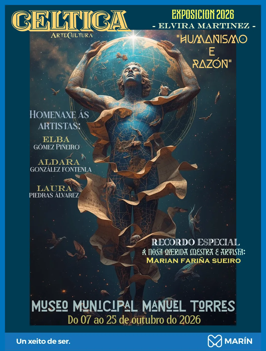 Exposición "Humanismo e razón" de Elvira Martínez